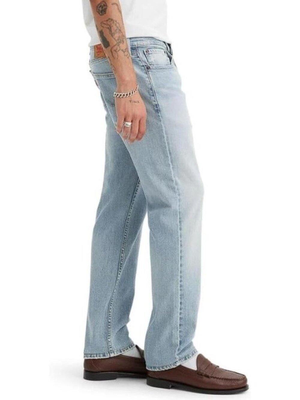 LEVI'S Men's 514 Straight Jeans Size 31X32 In Light Wash - Picture 2 of 9